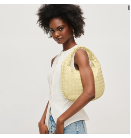 Urban Expressions Wendy Woven Shoulder Bag Butter
