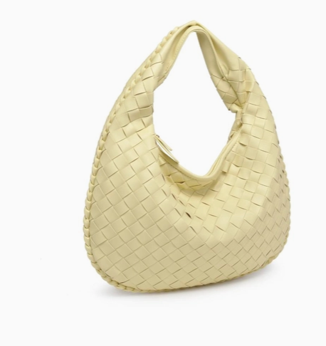 Urban Expressions Wendy Woven Shoulder Bag Butter