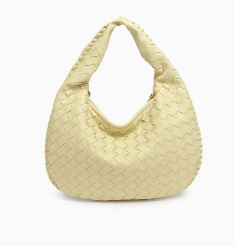 Urban Expressions Wendy Woven Shoulder Bag Butter