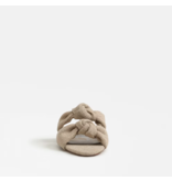 Marissa Natural Burlap Knot Slide Sandal