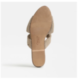Marissa Natural Burlap Knot Slide Sandal