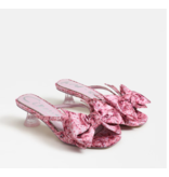 Natalina Orchid Lilac Kitten Heel Mule