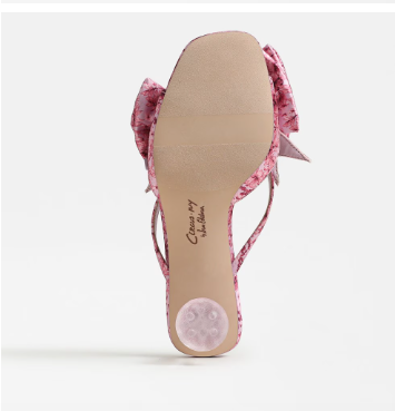 Natalina Orchid Lilac Kitten Heel Mule