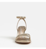 Holly Gold Leaf Block Heel Sandal
