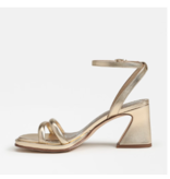 Holly Gold Leaf Block Heel Sandal
