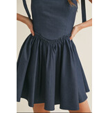 Klesis Back Lace Up Tie Flared Mini Dress