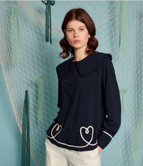 Sister Jane HARBOUR HEARTS BLOUSE