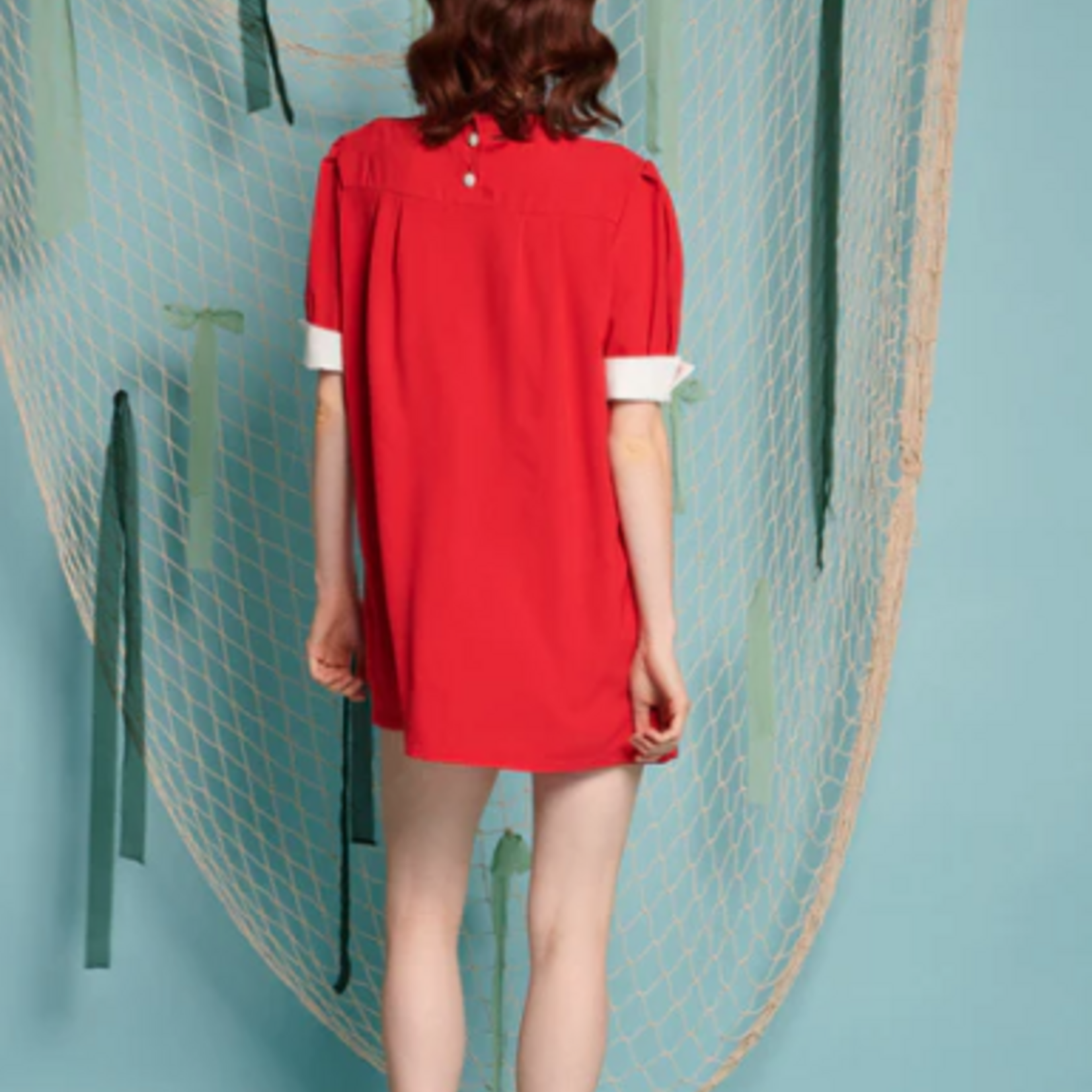 Sister Jane AHOY PLEATED MINI DRESS