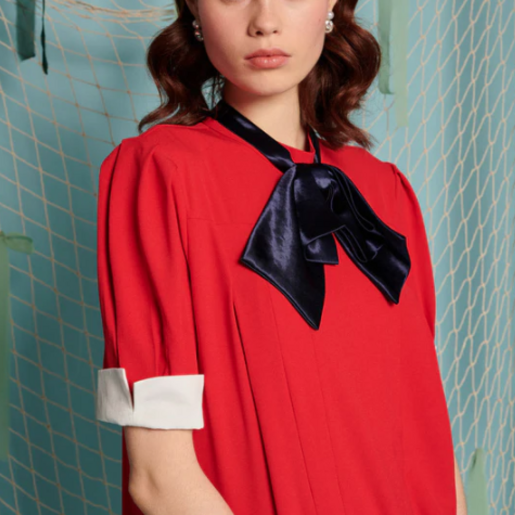 Sister Jane AHOY PLEATED MINI DRESS