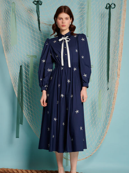 Sister Jane OCEAN STAR EMBROIDERED DRESS