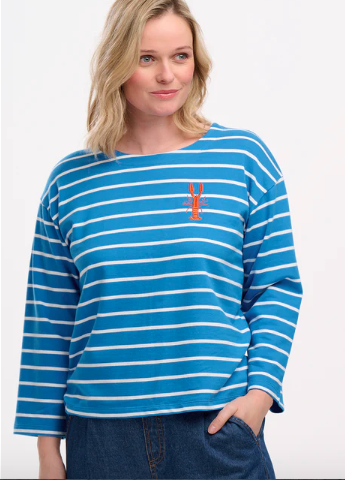 Sugarhill Brighton BILLIE BRETON TOP LOBSTER STRIPE