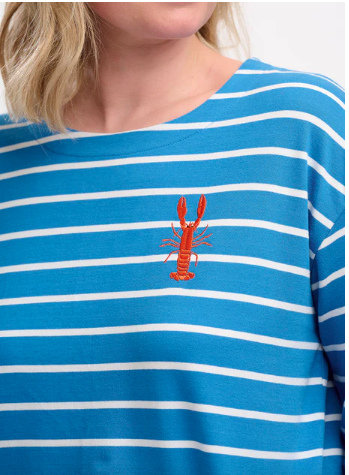 Sugarhill Brighton BILLIE BRETON TOP LOBSTER STRIPE