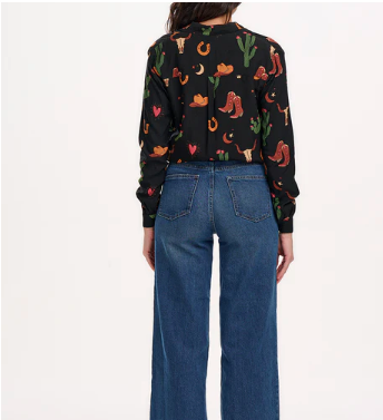Sugarhill Brighton MICAH REVERE SHIRT Cowgirl Print