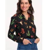 Sugarhill Brighton MICAH REVERE SHIRT Cowgirl Print