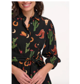 Sugarhill Brighton MILDRED SHIRT DRESS Cowgirl Print