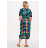 Sugarhill Brighton WILLET MIDI SMOCK DRESS Midnight Gingham