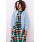 Sugarhill Brighton WILLET MIDI SMOCK DRESS Midnight Gingham