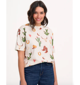 Sugarhill Brighton KINSLEY RELAXED T-SHIRT DESERT COWGIRL