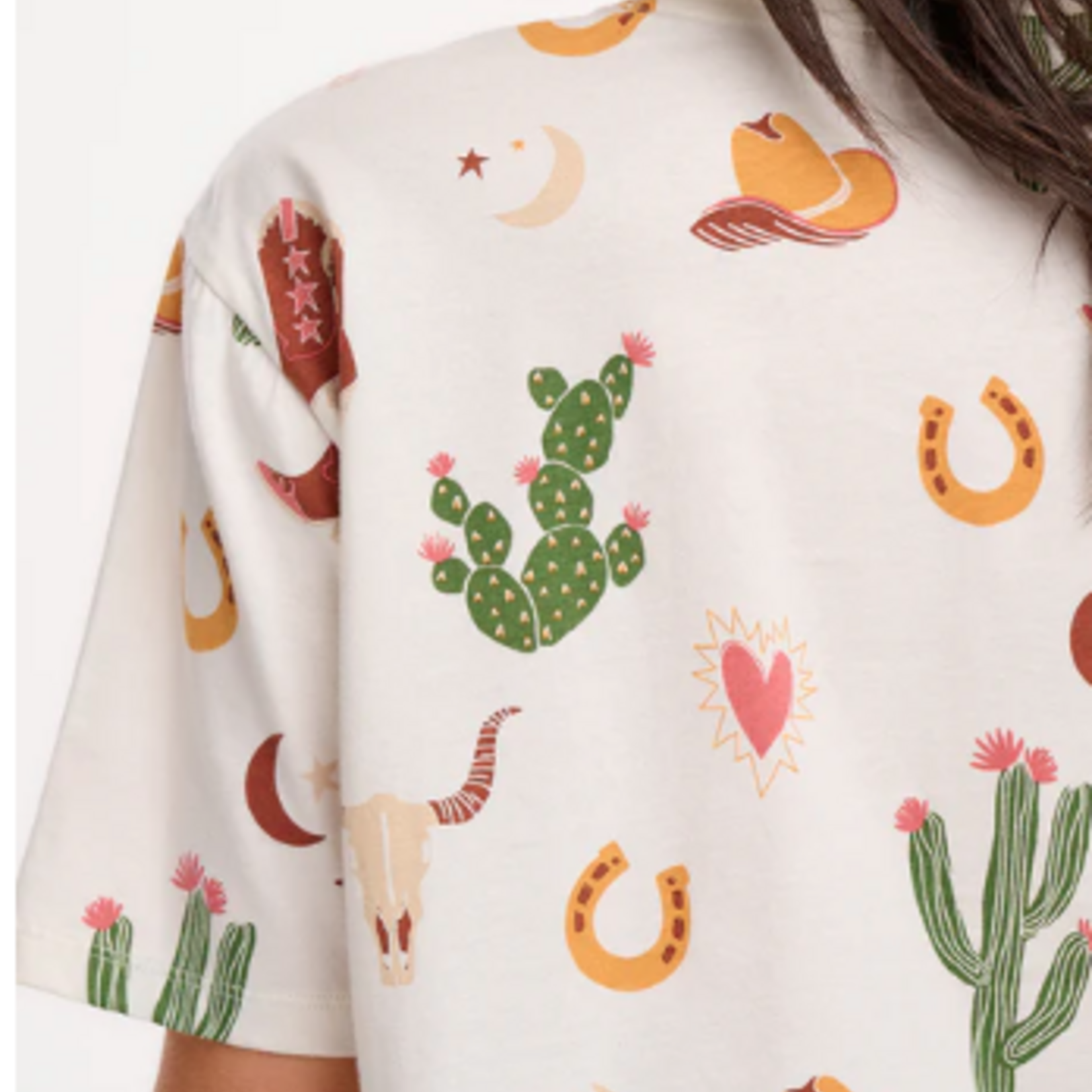 Sugarhill Brighton KINSLEY RELAXED T-SHIRT DESERT COWGIRL