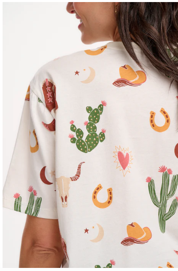 Sugarhill Brighton KINSLEY RELAXED T-SHIRT DESERT COWGIRL