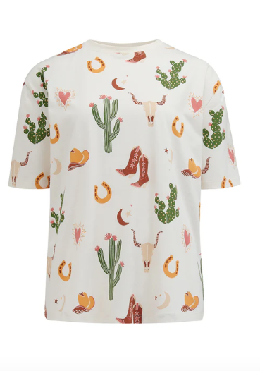 Sugarhill Brighton KINSLEY RELAXED T-SHIRT DESERT COWGIRL