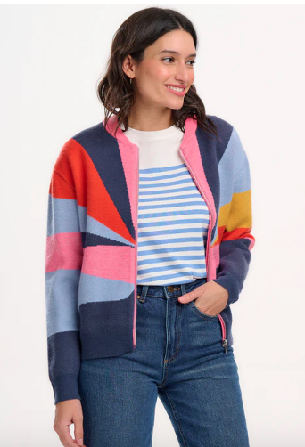 Sugarhill Brighton SOLANA KNITTED BOMBER Sunrays