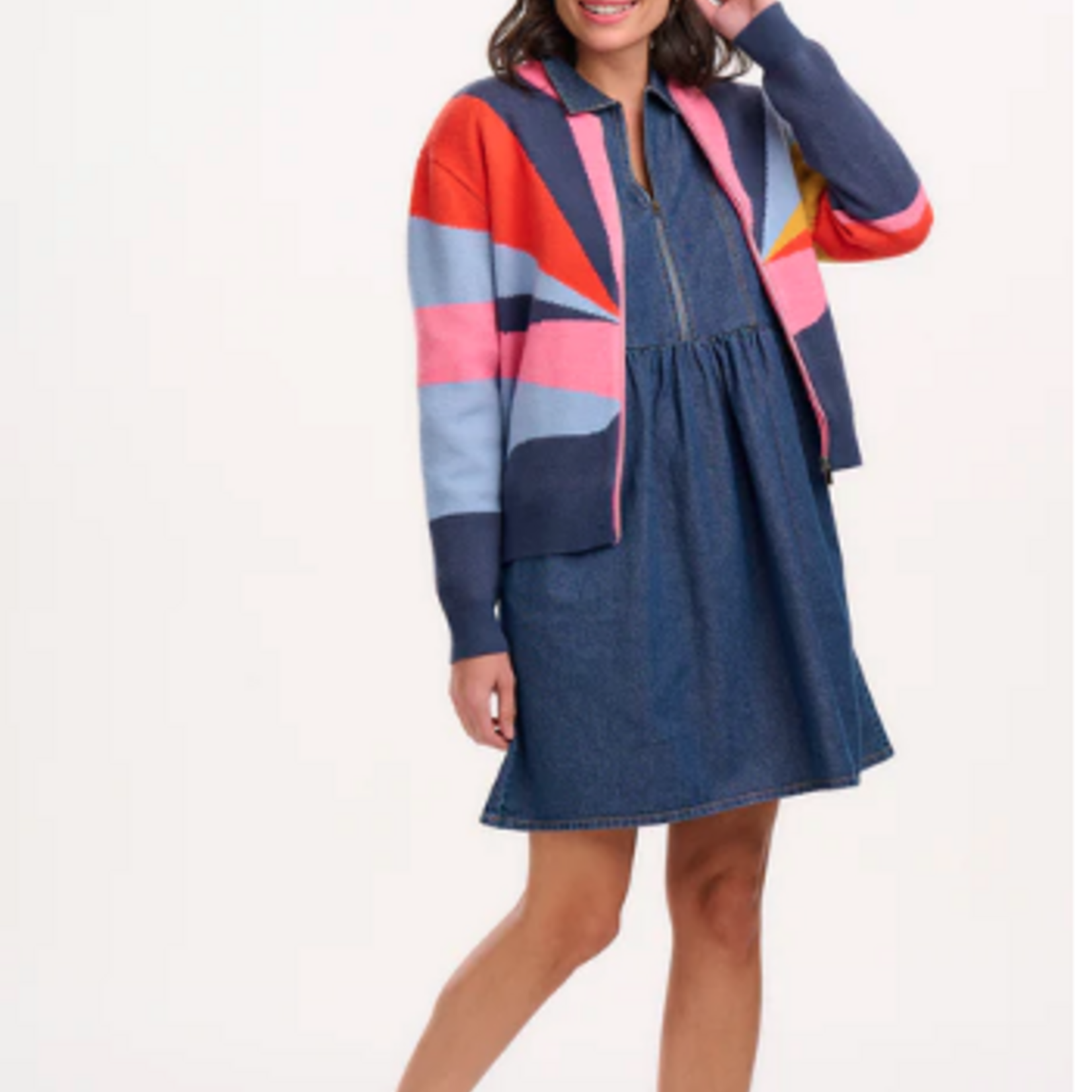 Sugarhill Brighton SOLANA KNITTED BOMBER Sunrays