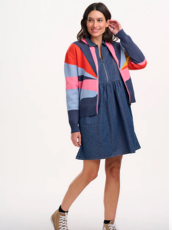Sugarhill Brighton SOLANA KNITTED BOMBER Sunrays