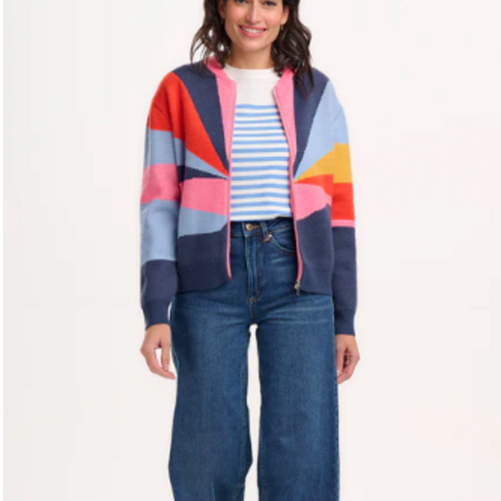 Sugarhill Brighton SOLANA KNITTED BOMBER Sunrays