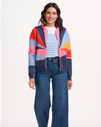 Sugarhill Brighton SOLANA KNITTED BOMBER Sunrays