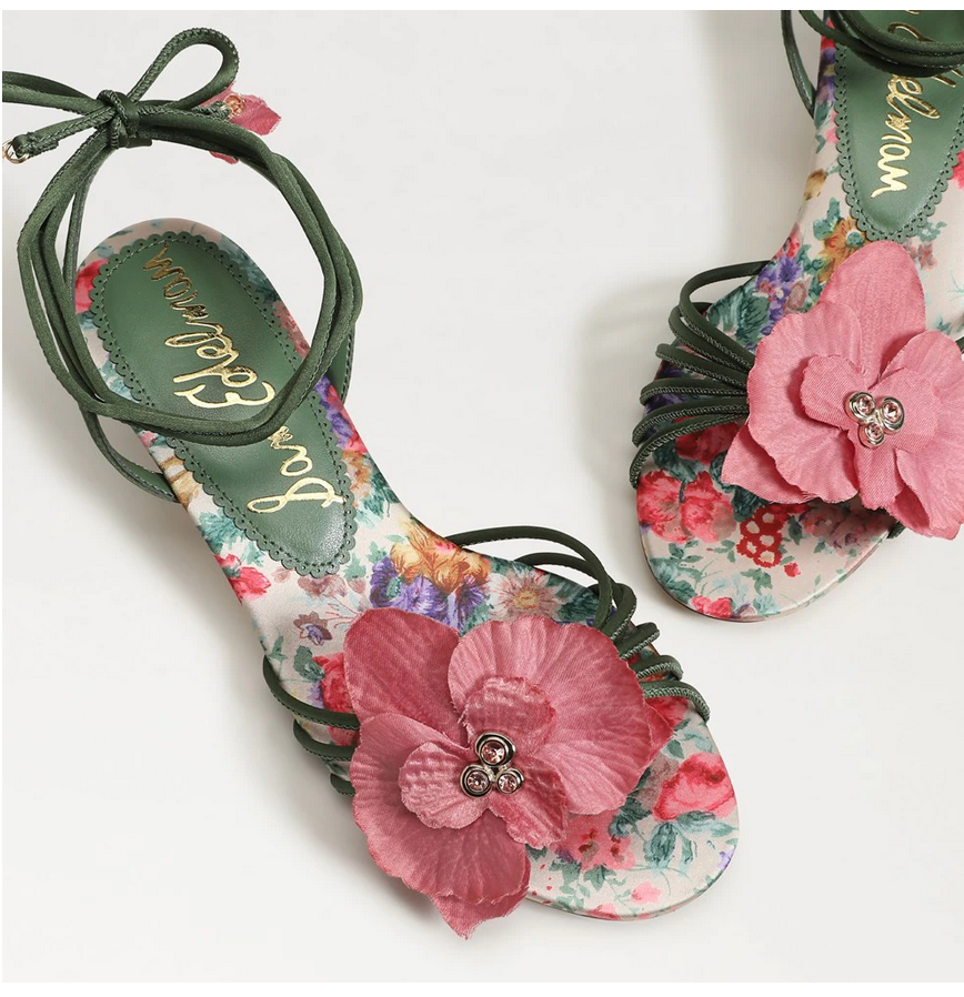 Sam Edelman Carla Lace Up Kitten Heel