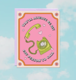Party Mountain Paper Co Fav Person to Call Card
