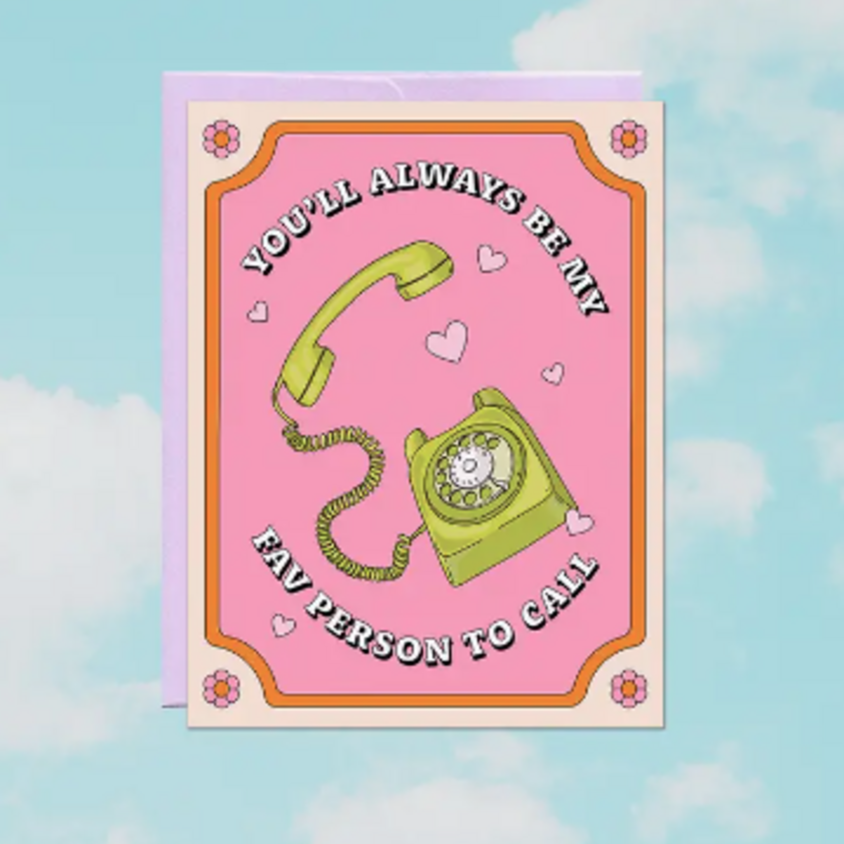 Party Mountain Paper Co Fav Person to Call Card