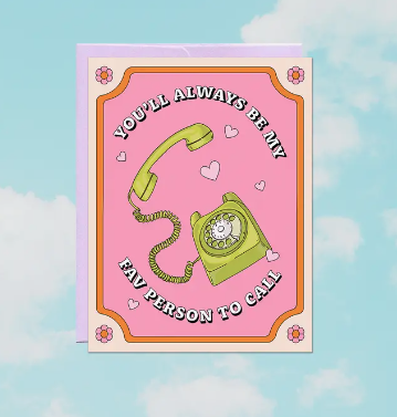 Party Mountain Paper Co Fav Person to Call Card
