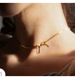 Peter and June Bow Peep Choker / Necklace - 18K Gold Plated
