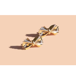 Bow Tie Pasta Studs - 18K Gold Plated