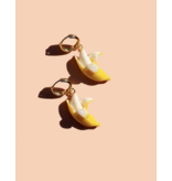 Gwen Hoop Earrings - 18K Gold Plated and Banana