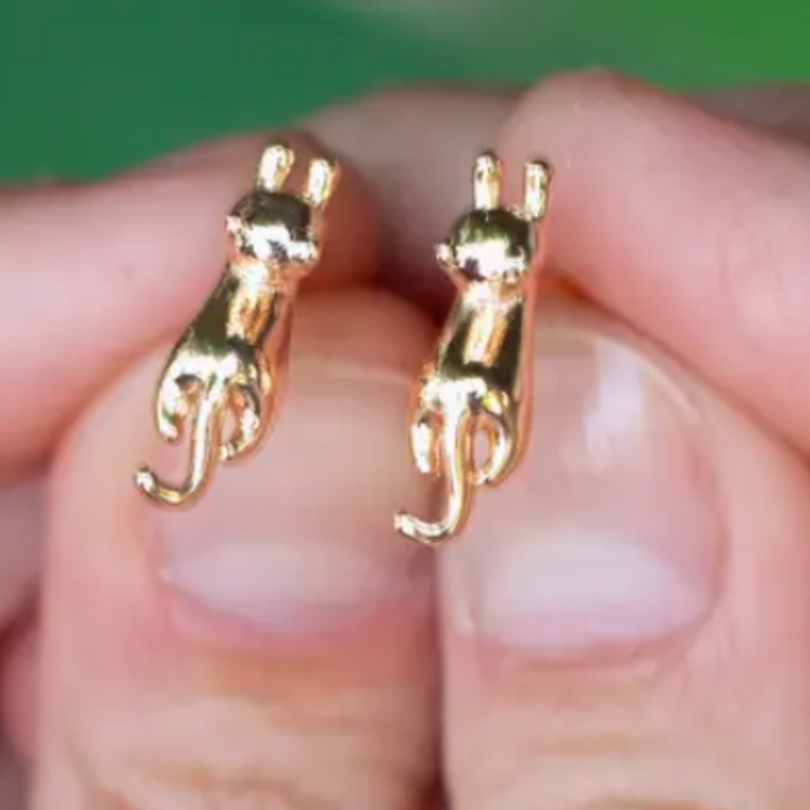 Meow Studs - 18K Gold Plated