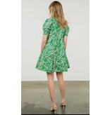 THML Green Collared Short Sleeve Dress