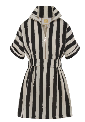 Emily McCarthy Pullover Dress - Stripe Noir