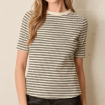 Striped Round Neck Top