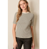 Striped Round Neck Top