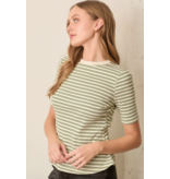 Striped Round Neck Top