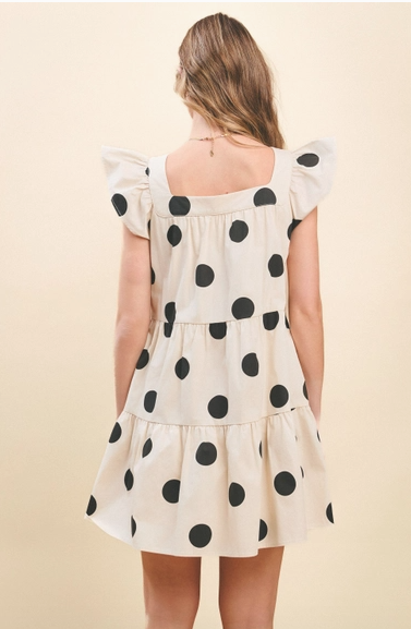 Square Neck Button Down Dress