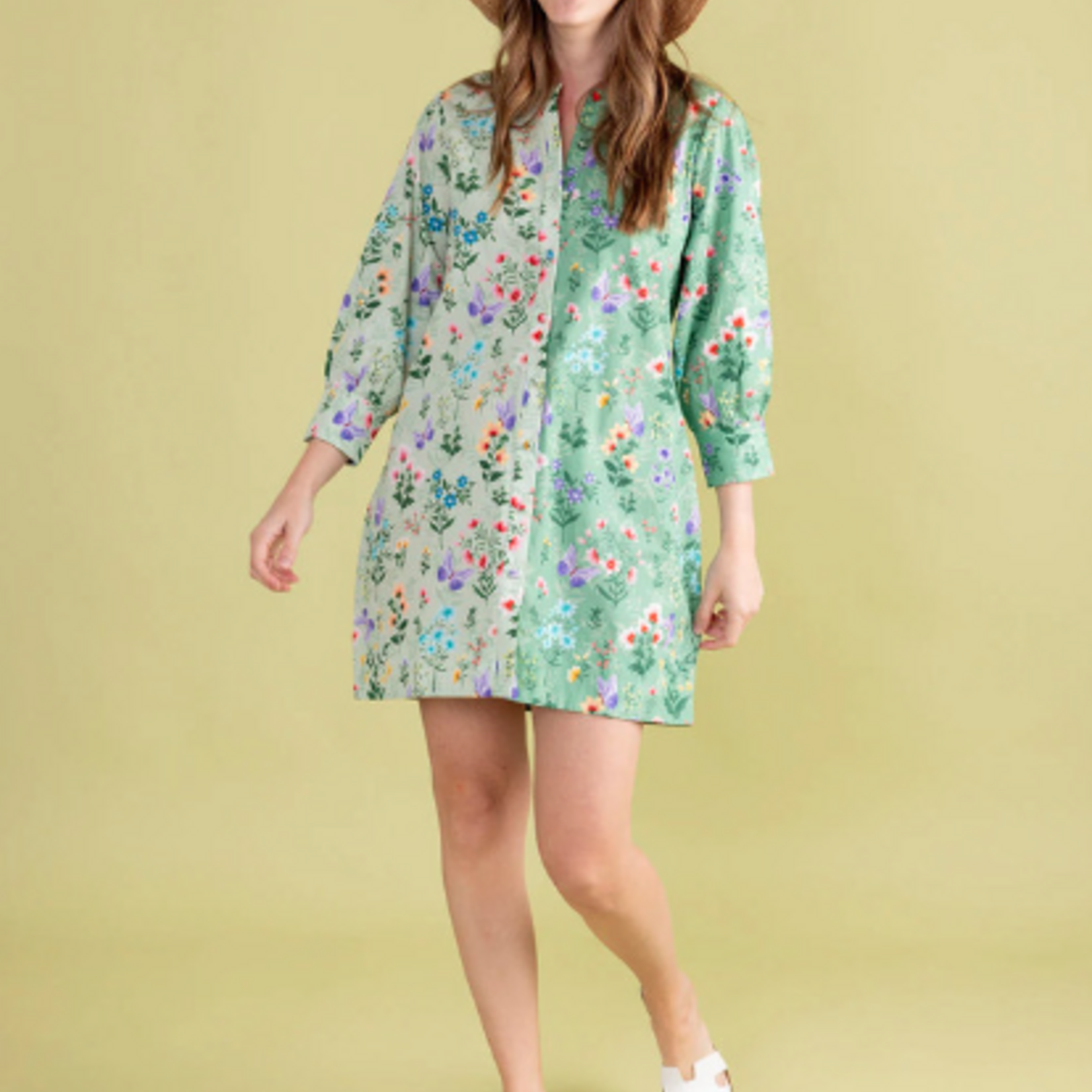 Paloma Dress Mixed Botanical