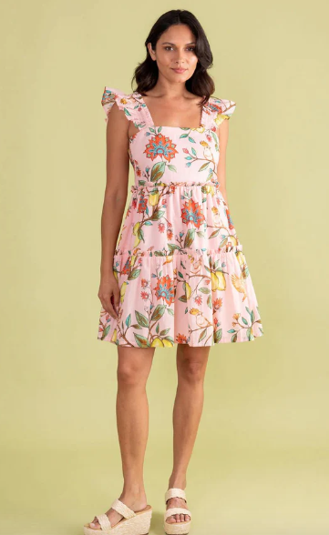 Double A Maya Dress Lemon Branch