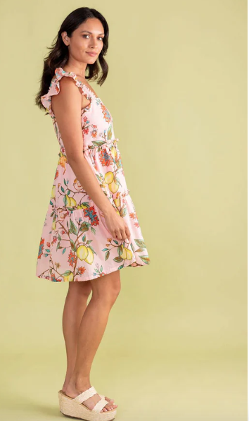 Double A Maya Dress Lemon Branch