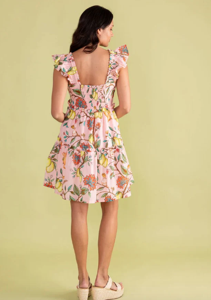 Double A Maya Dress Lemon Branch