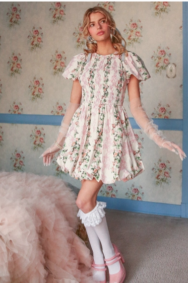 Buttercup Floral  Smocked Dress