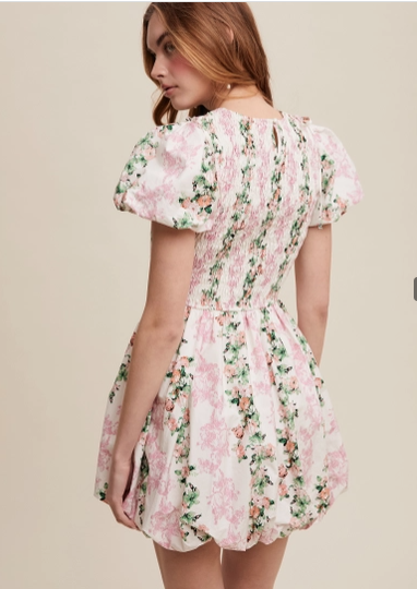 Buttercup Floral  Smocked Dress